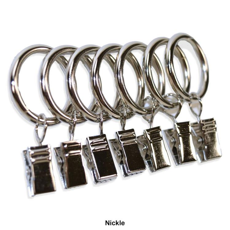 Clip Rings for 5/8-3/4in. Curtain Rod
