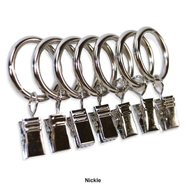 Clip Rings for 5/8-3/4in. Curtain Rod