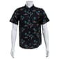 Mens Joe Marlin Mini Palm Trees Button Down Shirt - image 2