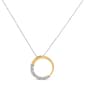 Haus of Brilliance 14kt. Yellow Gold Diamond Circle Hoop Pendant - image 3