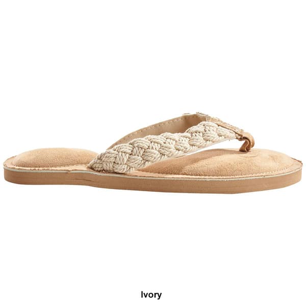 Womens Capelli New York Solid Braided Eva Flip Flops Boscov's