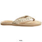 Womens Capelli New York Solid Braided Eva Flip Flops - image 2