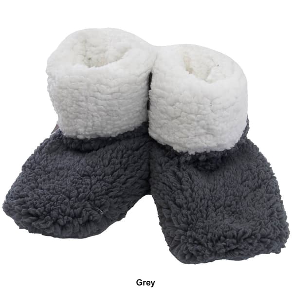 Womens Fuzzy Babba Foldover Boot Slippers