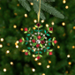 Northlight 6.5in. Gem Stone Flowers Snowflake Christmas Ornament - image 1