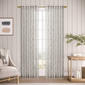 Ricardo(R) Sheer Leaf Rod Pocket Curtain Panel with Back Tab - image 1