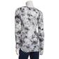 Womens Due Time Long Sleeve Side Ruched Maternity Top - Grey - image 2