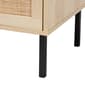 Baxton Studio Caterina Natural Brown Wood 1-Door Nightstand - image 7