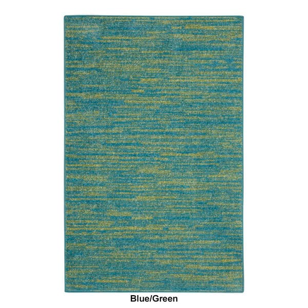 Nourison Essentials Two-Tone Indoor/Outdoor Area Rug