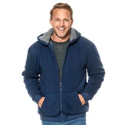 Mens Mountain Ridge Solid Sherpa Hoodie