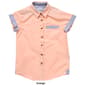 Boys &#40;4-7&#41; Distortion Solid Short Sleeve Button Down - image 3