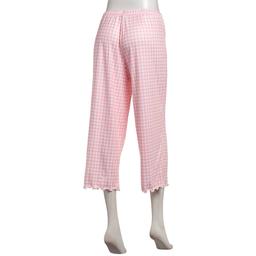 Womens Jessica Simpson Gingham Lettuce Edge Pajama Capris