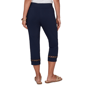 Petite Emaline Summer In The City Pull On Grommet Hem Capris - image 2