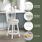 HH2 Home Fairfox Counter Height Swivel Stool with Lattice Back - image 10