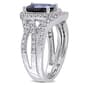 Gemstone Classics™ 10kt. White Gold Created Sapphire Bridal Set - image 2
