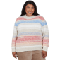 Plus Size Alfred Dunner Sunset Ridge Space Dye Stripe Sweater - image 1