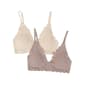 Womens Danskin 2pk. Laser Micro Bra w/Scallop Edge DS6714-2PKA - image 1