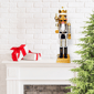 Santa''s Workshop 14in. Harlequin King Nutcracker - image 4