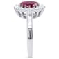 Nova Star® Oval Lab Grown Ruby w/ 1/2ctw. Lab Grown Diamond Ring - image 3