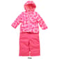 Baby Girl &#40;12-24M&#41; Pink Platinum&#174; Heart & Solid Snowsuit - image 3