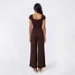 Juniors No Comment Cap Sleeve Rib Square Neck Wide Leg Jumpsuit - image 2
