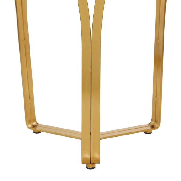 9th & Pike® Gold-Tone Metal Contemporary Accent Table
