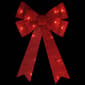 Northlight Seasonal 24in. LED Red Tinsel Christmas Bow D&#233;cor - image 3