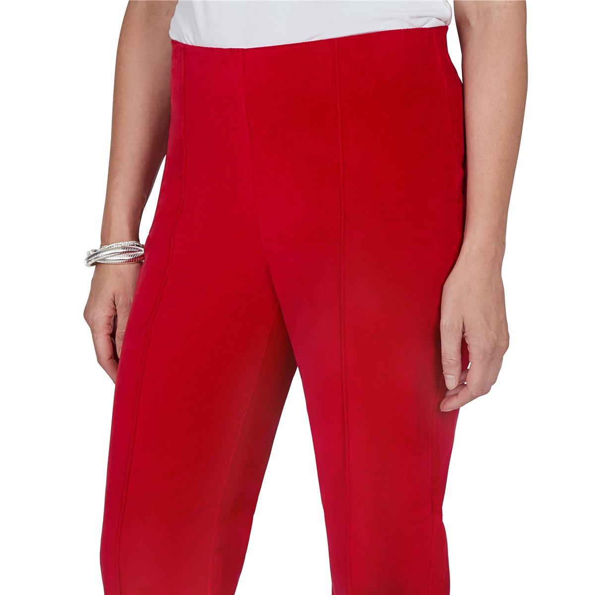 Petite Ruby Rd. Mysterious Romance Solid Pull On Pants