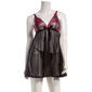 Womens Spree Intimates Floral Lace & Mesh Babydoll 22281A - image 1