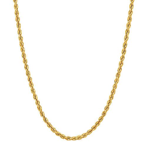 Gold Classics(tm) 10kt. Gold 24in. 2mm Chain Necklace - image 