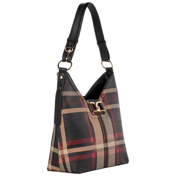 DS Fashion Convertible Plaid Hobo