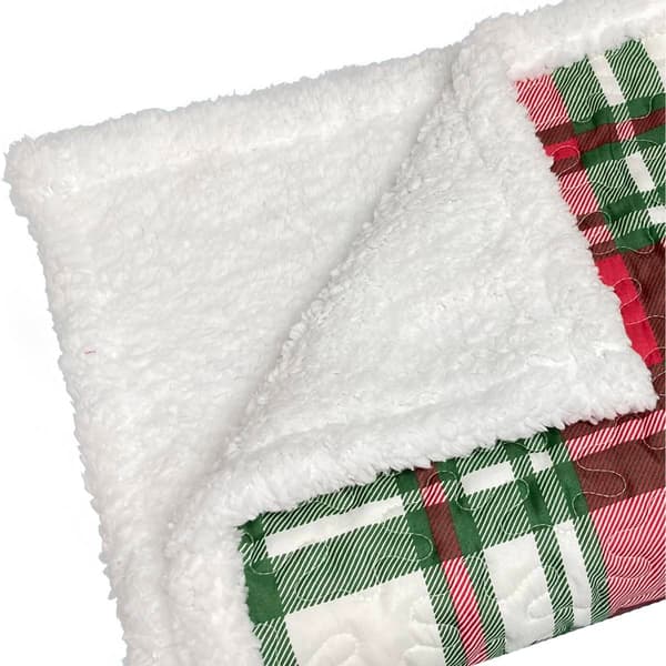 Harper Lane Carol Plaid Sherpa Throw