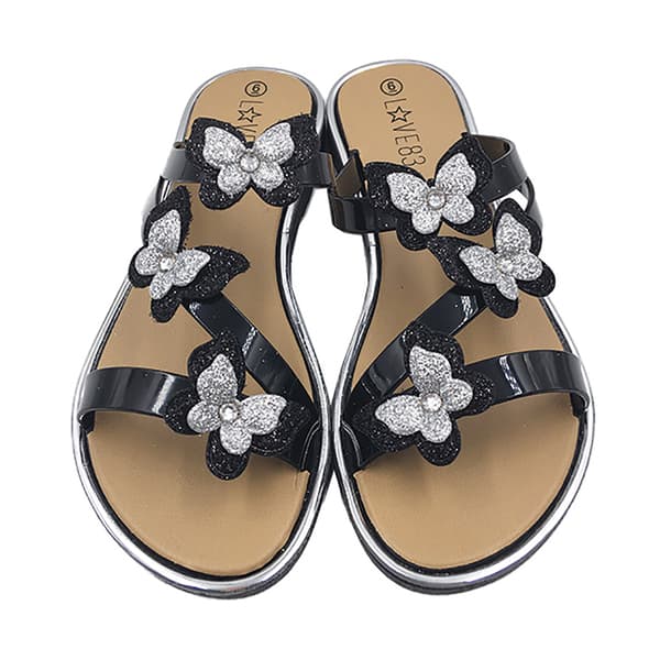 Womens Ashley Blue Butterfly Breeze Jelly Slide Sandals