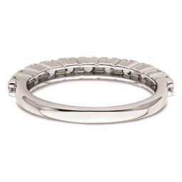 Pure Fire 14kt. White Gold Lab Grown 11-Stone Channel Band
