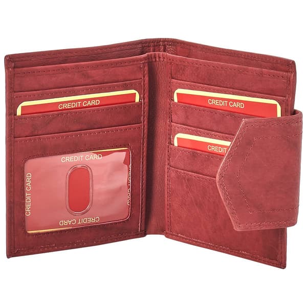 Womens Great American Leatherworks Tab French Purse Wallet