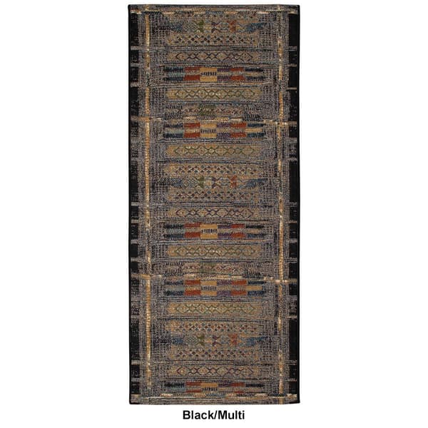 Liora Manne Esencia Tribal Stripe Rectangular Runner