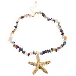 Ashley  Cooper(tm) Multi Color Chip Starfish Pendant Necklace