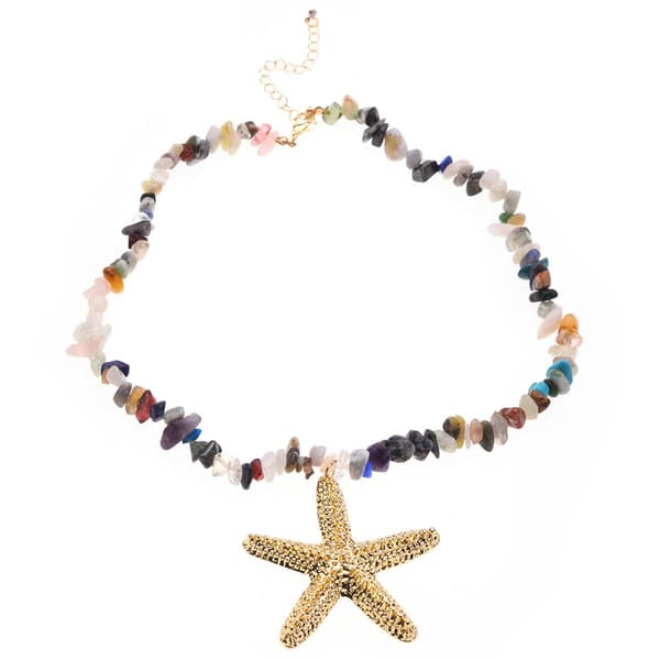 Ashley  Cooper(tm) Multi Color Chip Starfish Pendant Necklace - image 