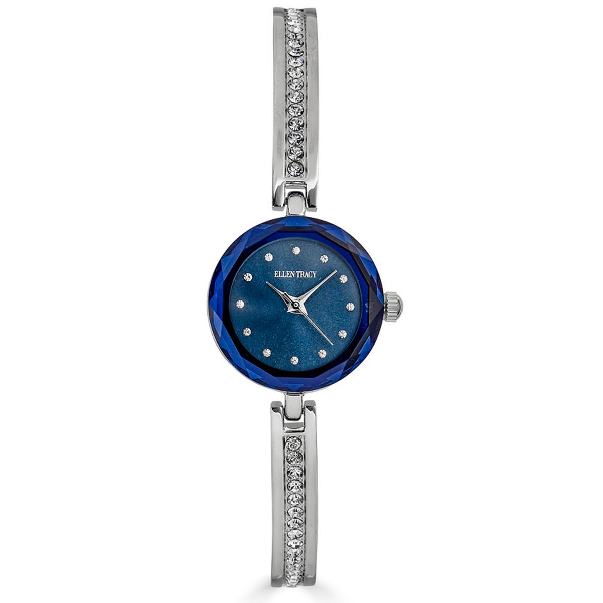 Womens Ellen Tracy Silver-Tone Bangle Watch - ET5428SL
