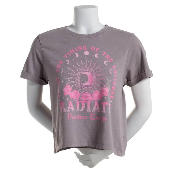 Juniors Attitude Not Included Celestial Rose Graphic Tee - image 