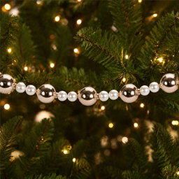 Melrose 32in. Pearl & Gold Glass Ball Garland