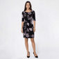 Womens Connected Apparel Floral Side Drape Sheath Dress - image 1