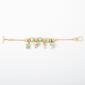 Napier Gold-Tone & Green Sealie Charm Bracelet - image 1