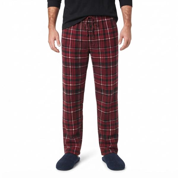 Mens Big & Tall Architect(R) Rolled Pajama Pants - Red/Black/White - image 