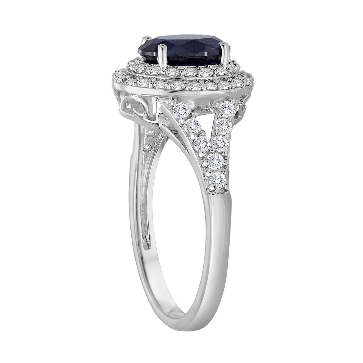 Gemstone Classics™ Sterling Silver Blue Sapphire Ring