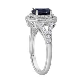 Gemstone Classics&#8482; Sterling Silver Blue Sapphire Ring
