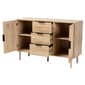Baxton Studio Harrison Natural Brown Wood 3-Drawer Sideboard - image 3