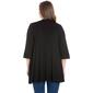 Plus Size 24/7 Comfort Apparel Extended Length Open Cardigan - image 2