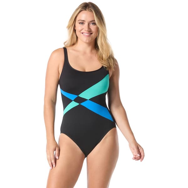 p/h7/26 Womens Gabar Scoop Neck One Piece Swimsuit