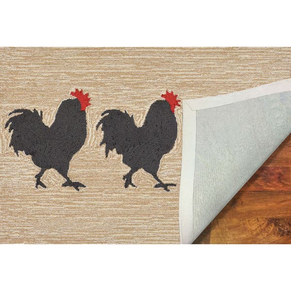 Liora Manne Frontporch Roosters Indoor/Outdoor Accent Rug