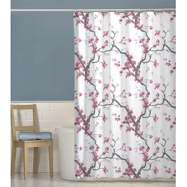 Maytex Cherrywood Fabric Shower Curtain - image 